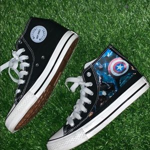 Captain America chuck style shoes size 6.5
